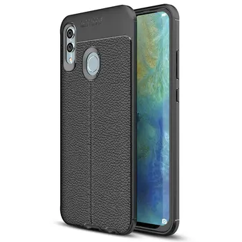 

30pcs/lot For Huawei Honor 10 Lite P Smart 2019 Shockproof Skin Slim Litchi Rubber Case For Huawei Honor Magic 2