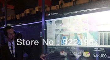 

50" Interactive Transparent multi-touch foil with 40Points for glass,no frame, durable and safe, Quick touch response speed