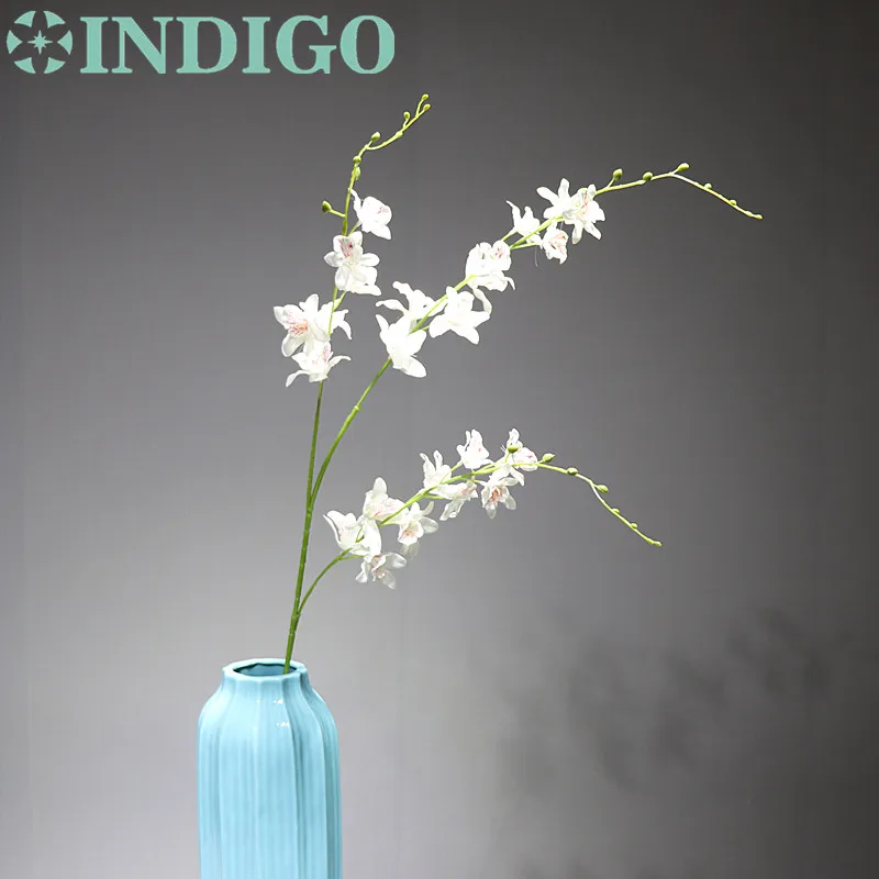 

15pcs/Lot Dancing-Lady Orchids Flower Bouquet Home Decoration Wedding Flower Artificial Flower Floral Event Party Free Shipping