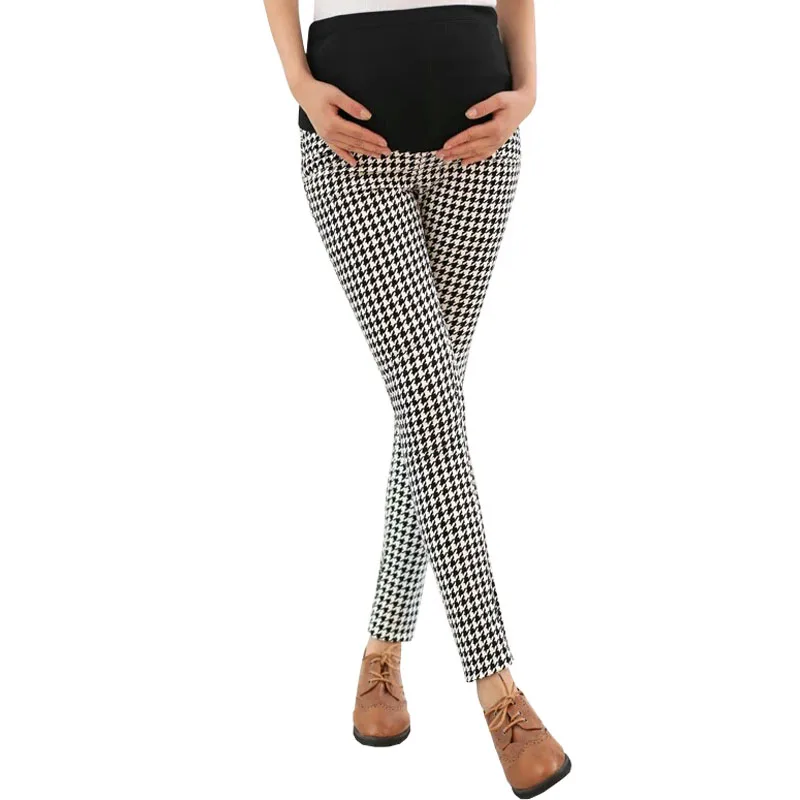 

Plaid Pants For Pregnant Women Clothes Maternity Elastic Abdominal Pregnancy Trousers Prop Belly Pants Comfy Leisure