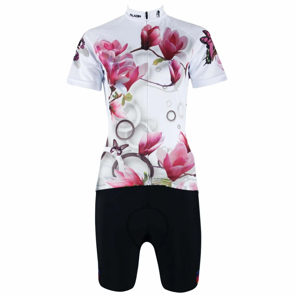 2015 popular summer flower style women cycling jersey mountain bike