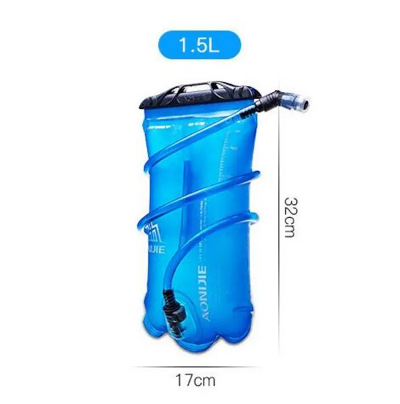 AONIJIE Мужская и женская спортивная сумка для воды на открытом воздухе гидратация пузыря 1.5L/2L/3L езда бег кемпинг складной держатель для воды - Цвет: 1.5L