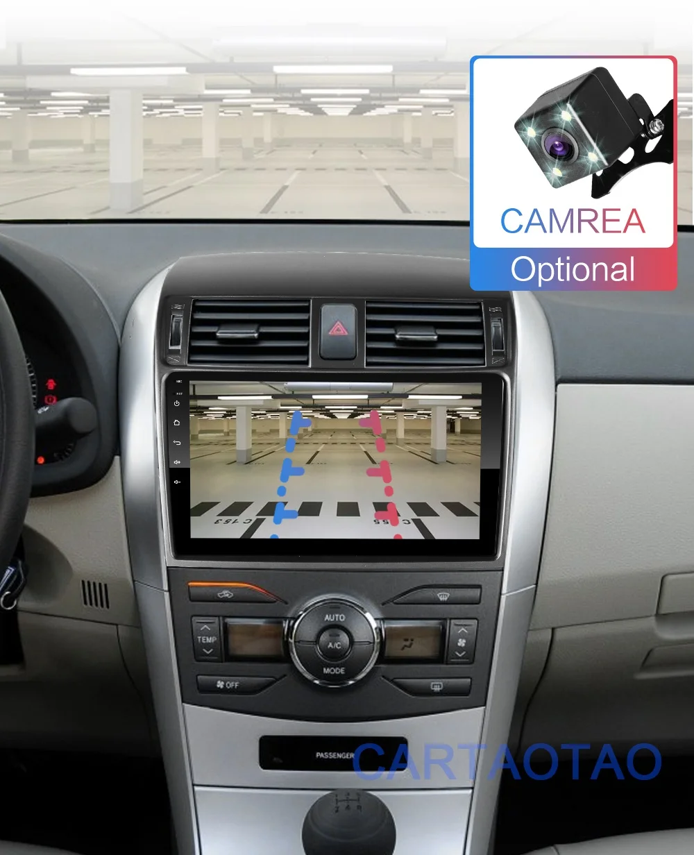 2G+ 32G " 2din Android 8,1 GO автомобильный dvd-плеер для Toyota Corolla E140/150 2006-2013 автомобильный Радио gps навигация wifi плеер