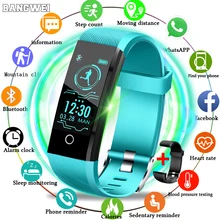BANGWEI 2019 New Smart Wristband Heart Rate Tracker Blood Pressure Oxygen Fitness wrisband IP68 Waterproof Smart watch Men women