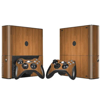 

Wood skin sticker vinyl skin sticker protector for XBOX 360 E and 2 controller decal