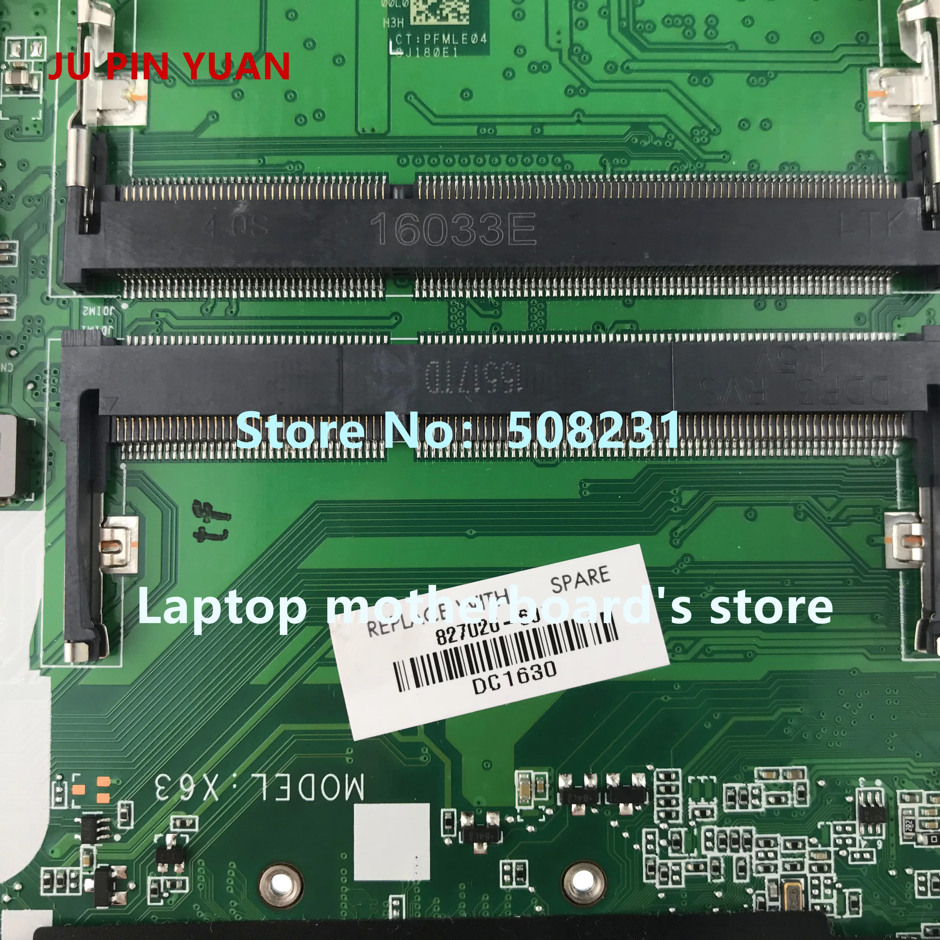 Ju pin yuan для ноутбука hp ProBook 430 G5 L01036-001 L01036-601 DA0X8BMB6F0 материнская плата для ноутбука I3-6006U полностью протестирована