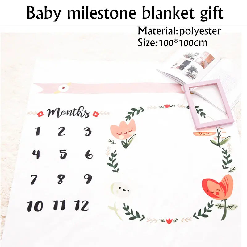 Детское одеяло, одеяло с месяцем, реквизит для фотосъемки, реквизит для фотосъемки новорожденных - Цвет: Fabric-Flower