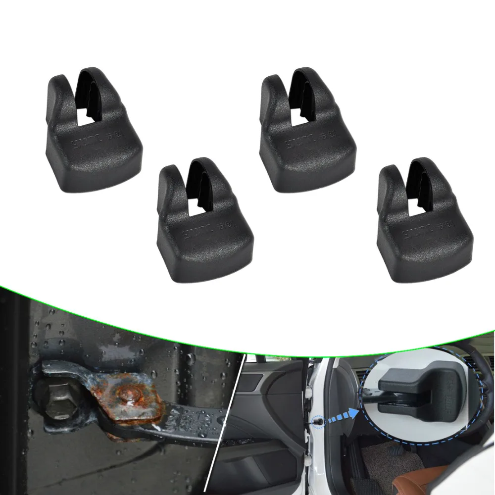 

beler 4x ABS plastic Car Door Check Arm Waterproof Rustproof Protection Cover For Toyota YARIS Camry Corolla Verso Prado Prius