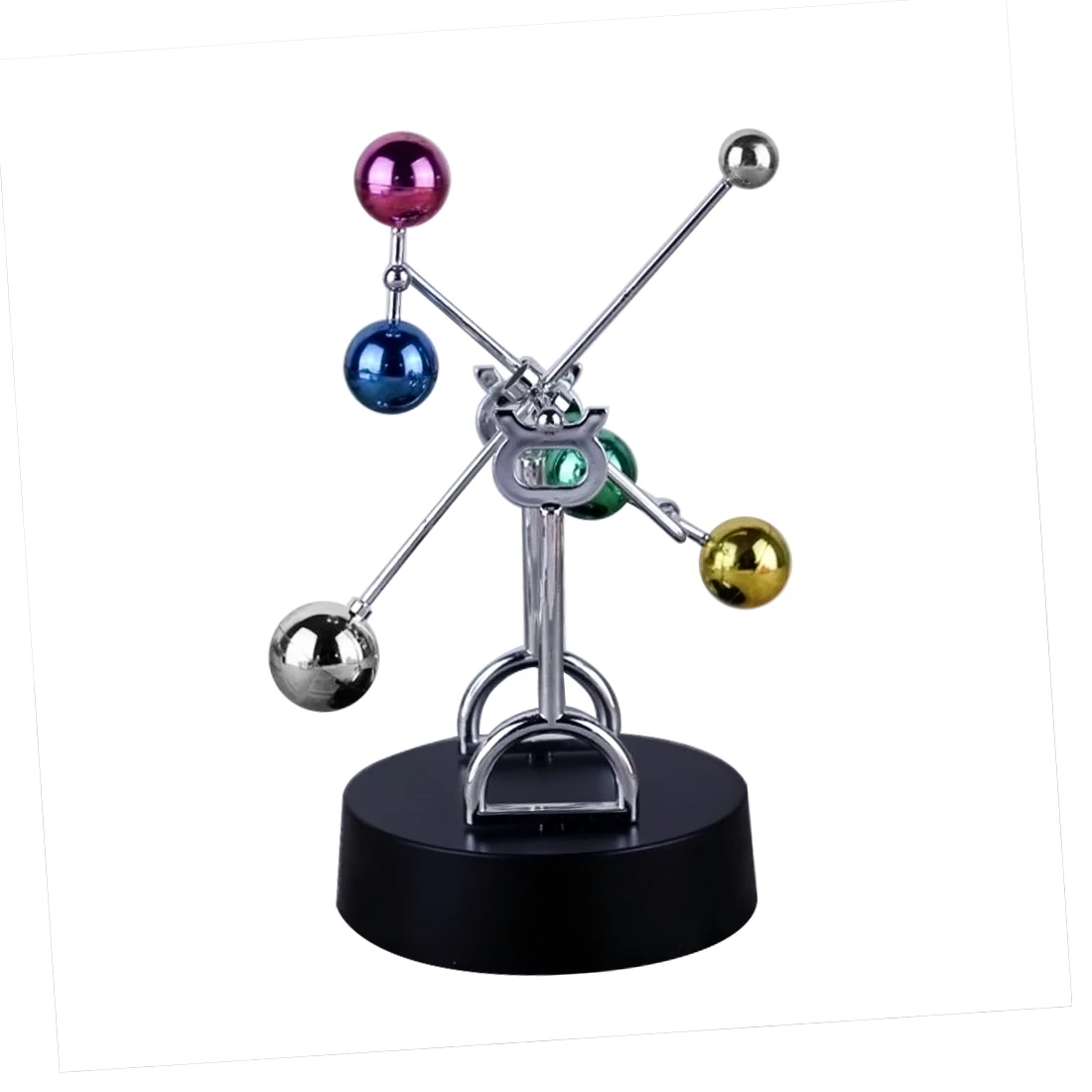 

Small Ornaments Home Decoration Little Jupiter Kinetic Mobile Colorful Balls Perpetual Motion Craft Office Desk Decore Crafts