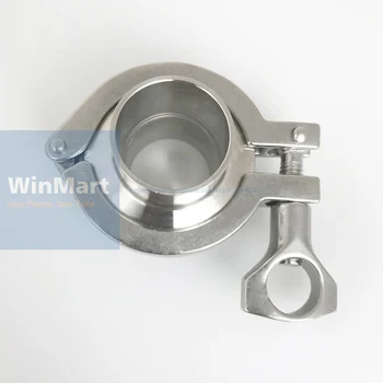 

A Set Assembly 45mm O/D Sanitary Tri Clamp Weld Ferrule + Tri Clamp + Silicon Gasket 304 Stainless Steel