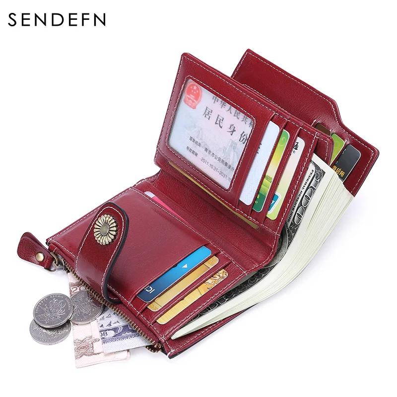 

2108 New Style Split Leather Women Wallet high quality Female Coin Purse Small Wallet Money Ladies Mini Card Holder Hasp Purse