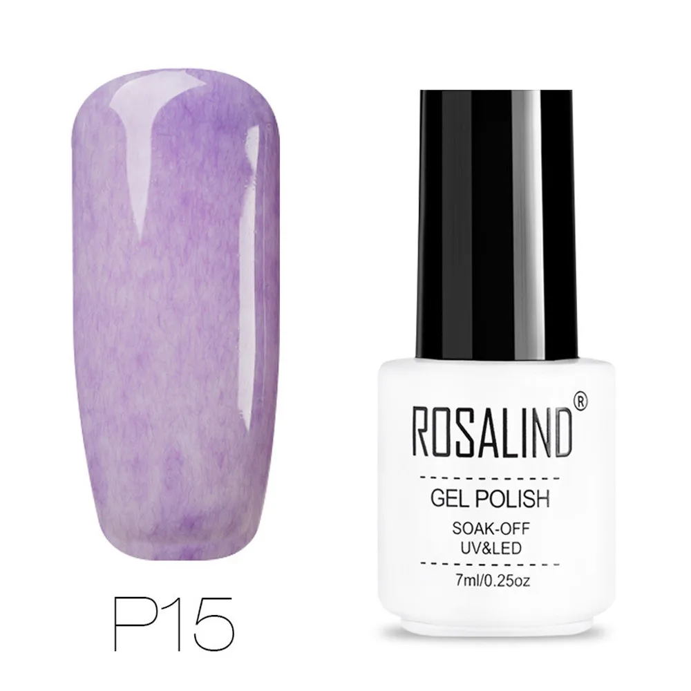 ROSALIND гель для ногтей УФ-Гель-лак бархатный хромированный пигмент для маникюра Замачивание ногтей от Prime White Гель-лак для ногтей модная для макияжа - Цвет: O