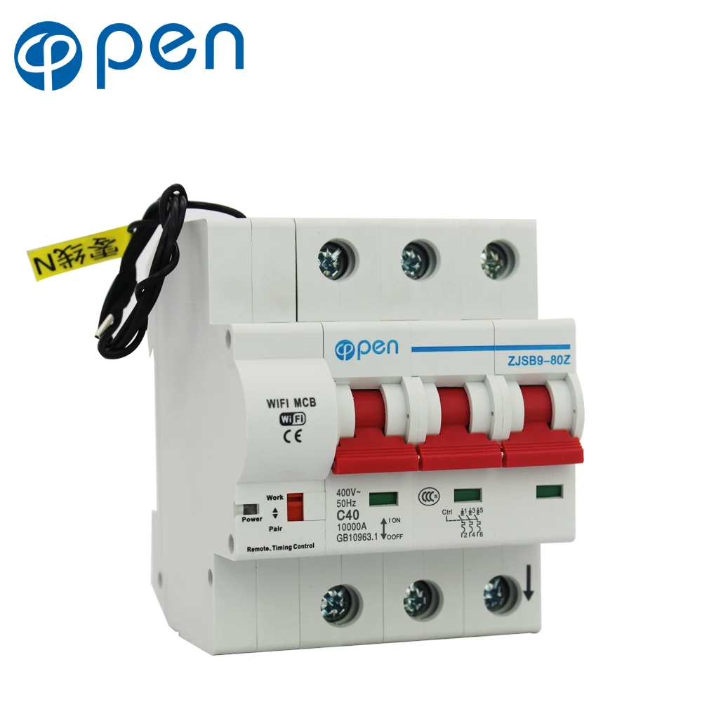 

OPEN 3P 100A wifi Remote control Circuit breaker/ Smart Switch/ overload/short circuit protection for Smart Home