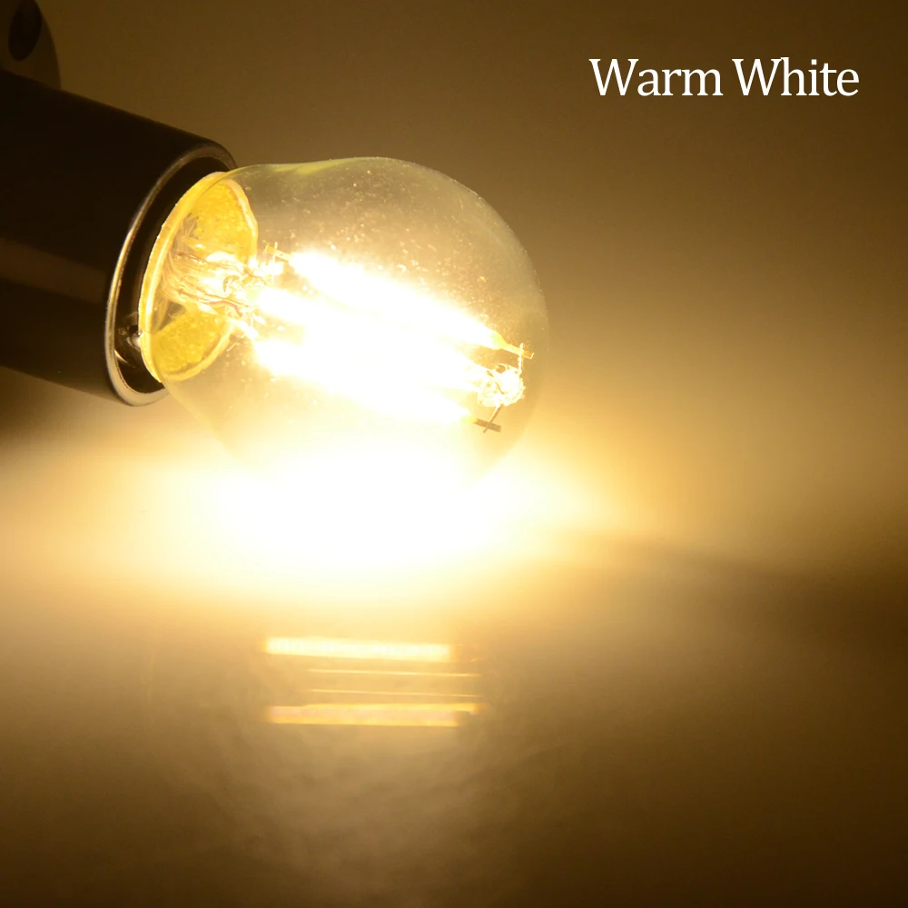 Диодная лампа накаливания E27 с регулируемой яркостью G45 2W 4W 6W Bombillas Ampoule LED 110V 220V