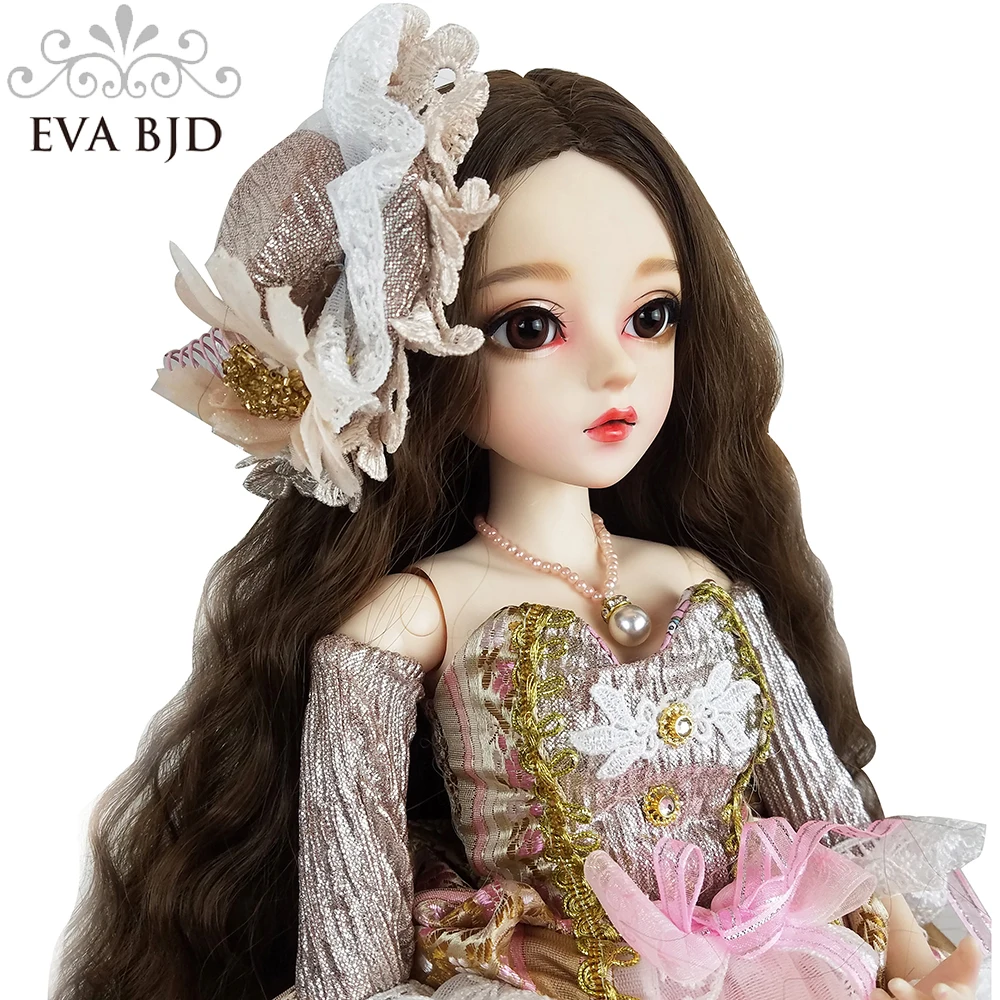 24" Full Set BJD Doll + Handmade Makeup 24 inch 60cm EVA BJD Lady
