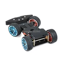 4WD RC умный автомобиль шасси для Arduino платформа с MG996R металлическая Шестерня сервоподшипник комплект Рулевого управления DIY 4 колеса робот