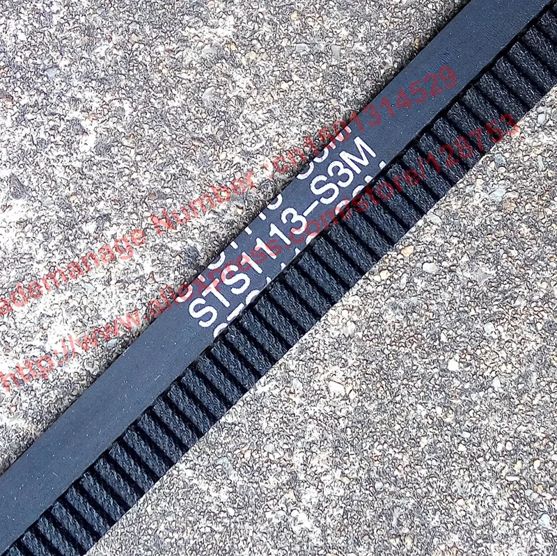 High Torque 2 Pieces/set 1113 S3m 8 Timing Belt Pitch 3mm Length 1113mm