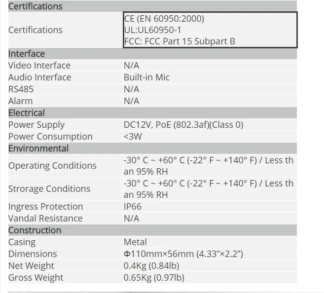 Dahua IPC-HDB4431C-SA 4 МП H.265 мини купольная ip-камера Встроенный микрофон PoE Сетевая безопасность Многоязычная камера Замена IPC-HDB4300C