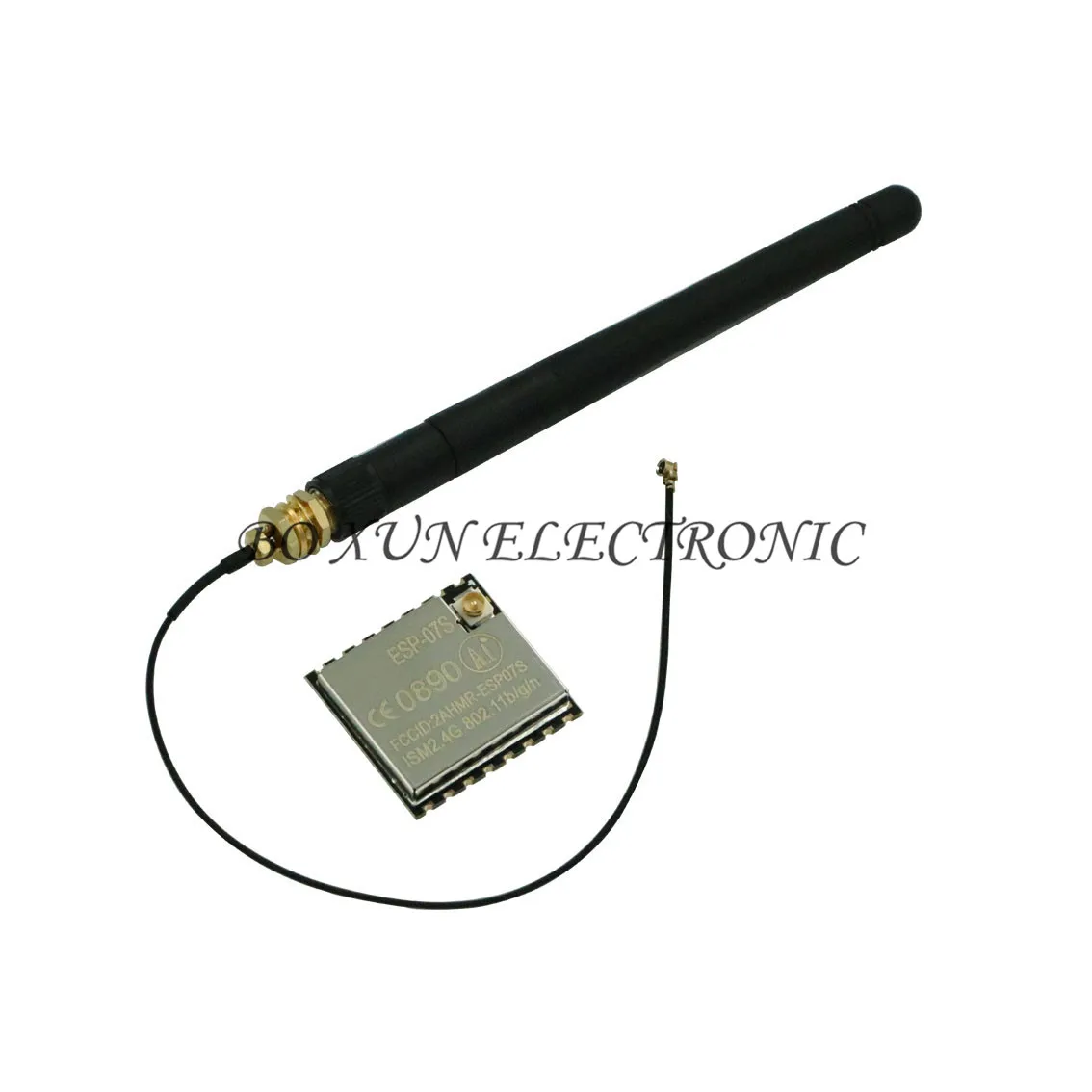 

ESP8266 ESP-07S Serial WIFI Wireless Transceiver Module +3DBI WiFi Antenna SMA