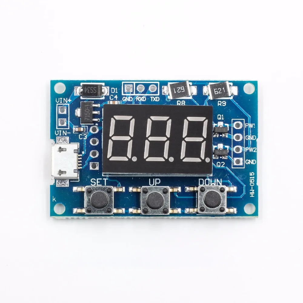 

Micro USB DC 2CH Adjustable PWM Signal Generator Duty Cycle Pulse Frequency Module Digital LED Display Tube DC 5V 12V 24V DIY