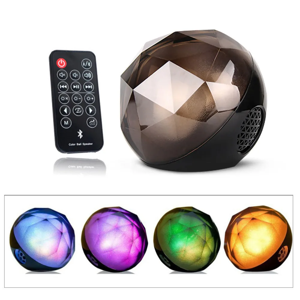 Brand New Color Ball Bluetooth Speaker LED Light Magic Crystal Speaker