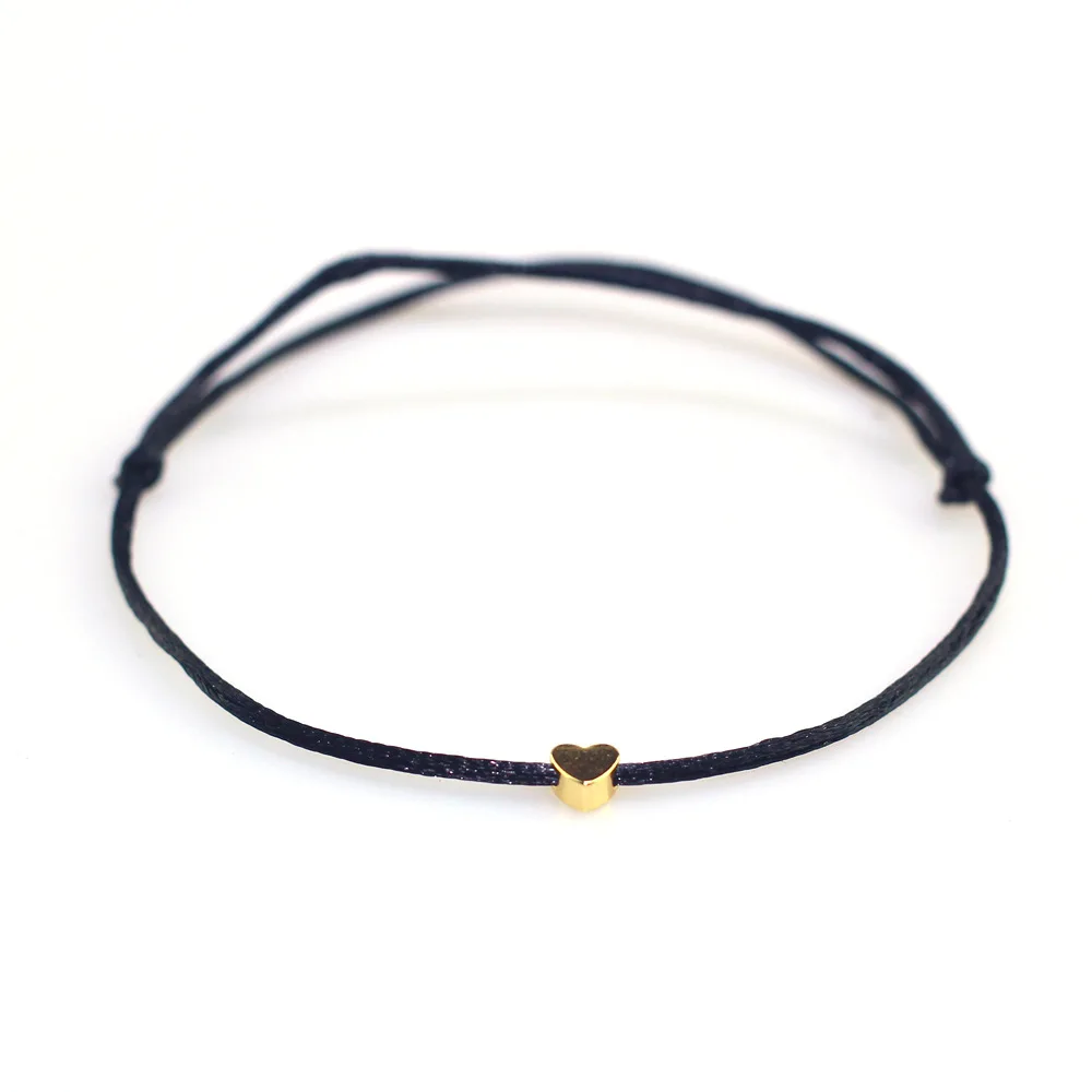 

2018 Lucky Golden Cross Heart Bracelet For Women Children Red String Adjustable Handmade Bracelet DIY Jewelry alloy