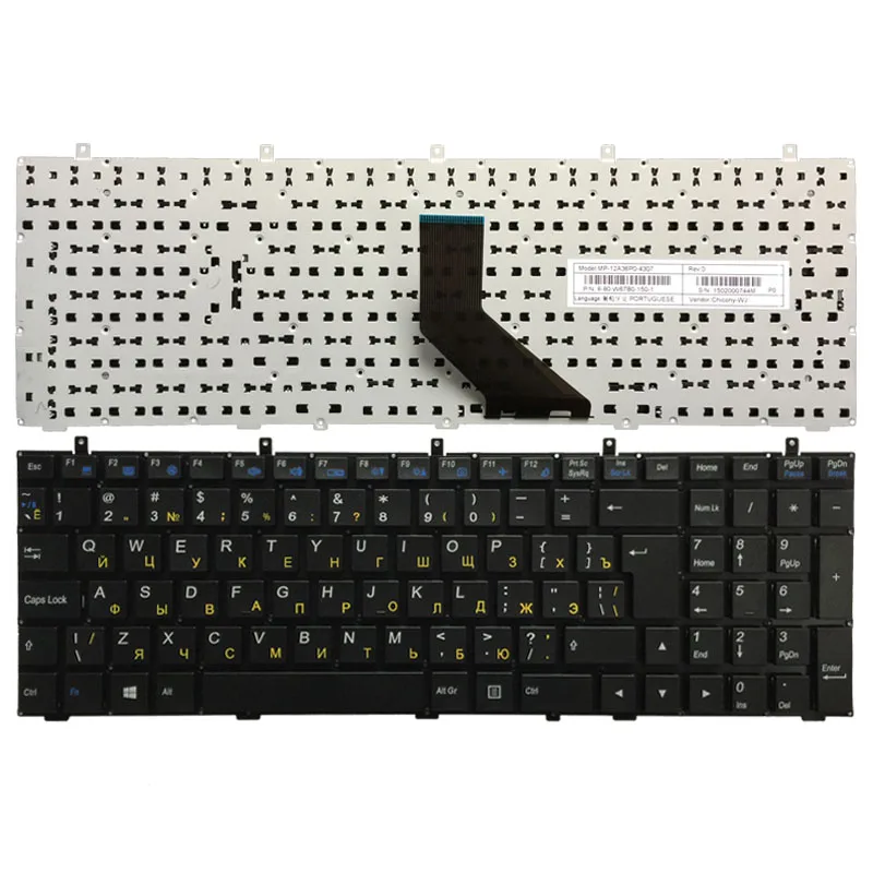 На английском языке) клавиатура для DNS Clevo W350 W350ST W350SK W370 W370ST W670 W350SKQ MP-12A36SU-4301W 6-80-W37S0-281-1 клавиатура
