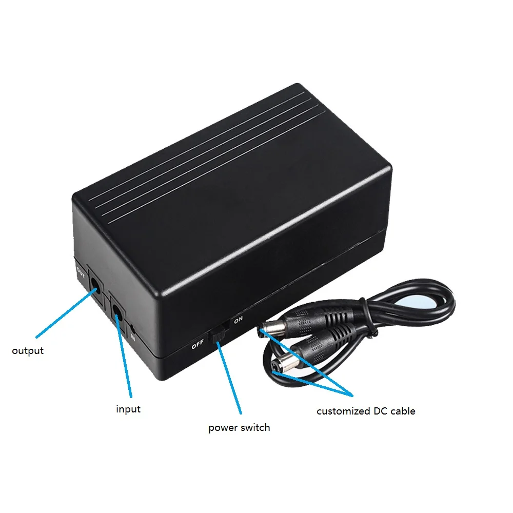 UPS brand name WGP cctv camera use batteries backup online ups 9v 