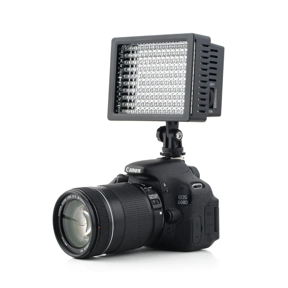 

High Power Lightdow LD-160 160 LED Video Light Camera Camcorder Lamp with Three Filters 5400K