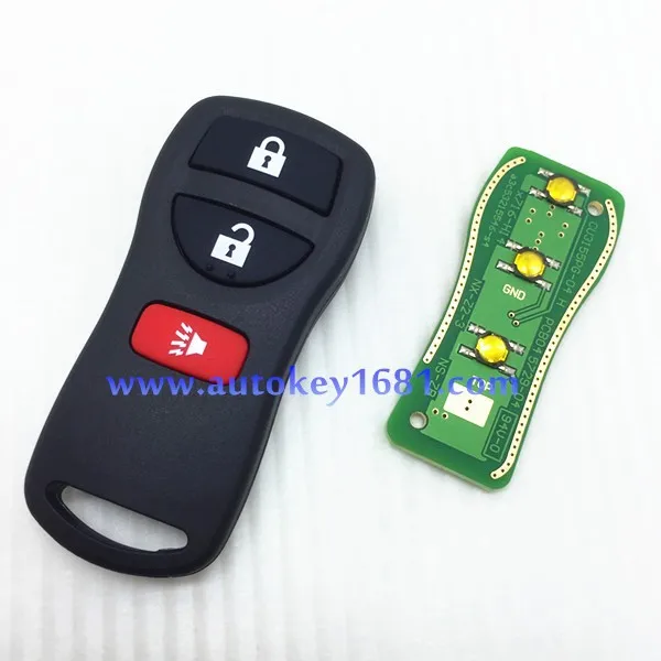 Ключи для Nissan VDO 3 кнопки дистанционного плата управления 315 МГц лучшего качества