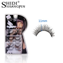 7 пар ручной работы натуральные накладные ресницы крест мягкий макияж расширение Wspy ресницы