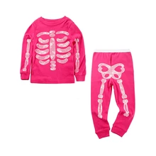 Mudkingdom детский пижамы для мальчиков и девочек комплекты светится в темноте забавные костюмы на Хэллоуин