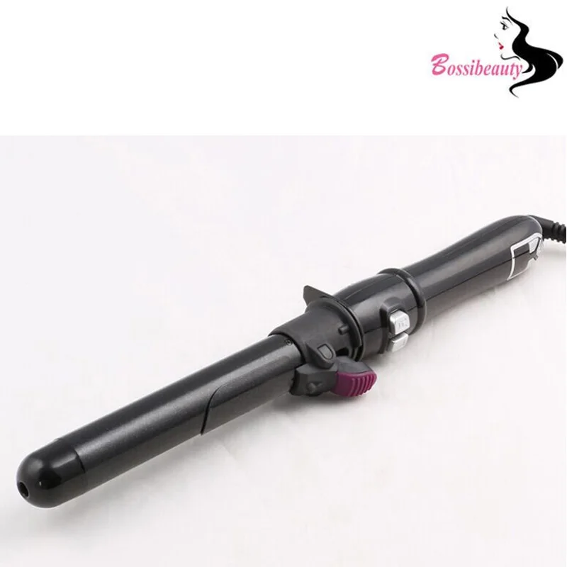 

Hot products so cute hair curling iron rod flat iron for salon stylist Ceramic Black Curling Wand Dual Voltage 110V-240V