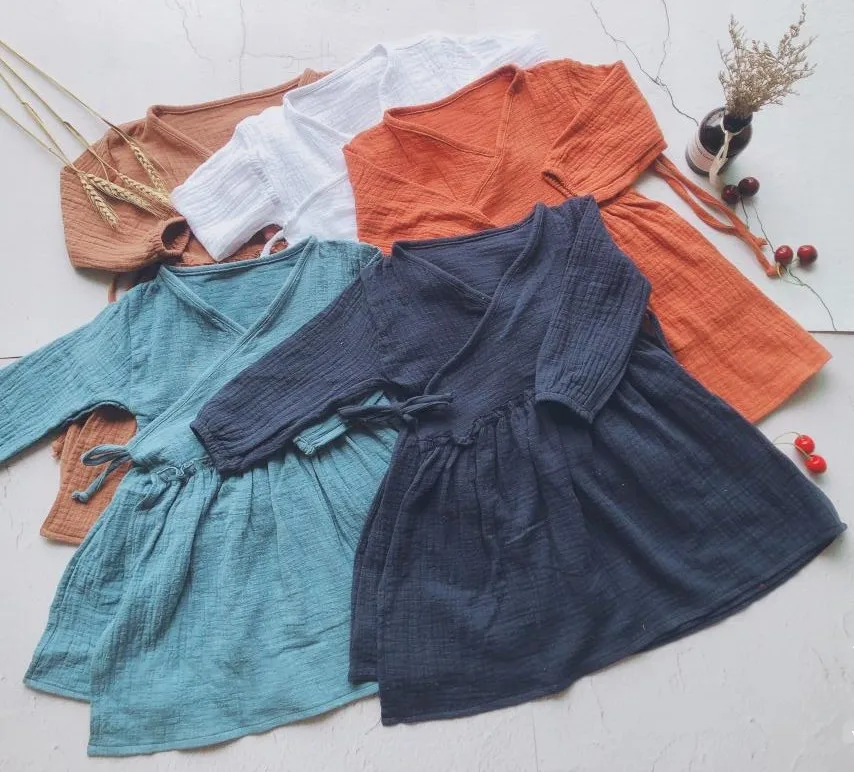 Ins/ новое осеннее платье принцессы в европейском и американском стиле для девочек, детская одежда с оборками для девочек, детская одежда