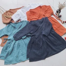 Ins/ новое осеннее платье принцессы в европейском и американском стиле для девочек, детская одежда с оборками для девочек, детская одежда