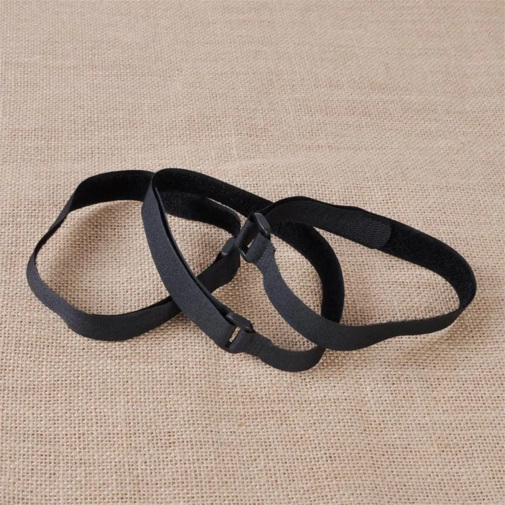 

10Pcs Black Reusable Fastener Cable Holder Tie Rope Down Straps Cord