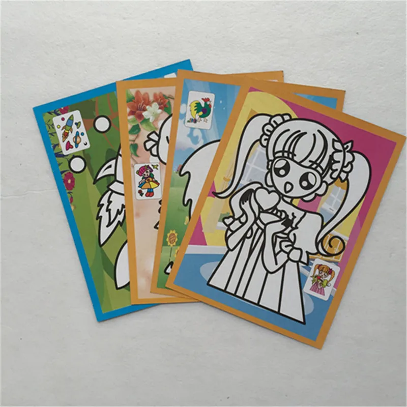 

20pcs Scraping Painting Magic Color Scratch Art Paper Coloring Cards Scraping Drawing Educational Toys for Children