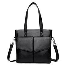 Женская сумка среднего возраста модная повседневная женская сумка новая Большая вместительная простая сумка-мессенджер пассажирская сумка