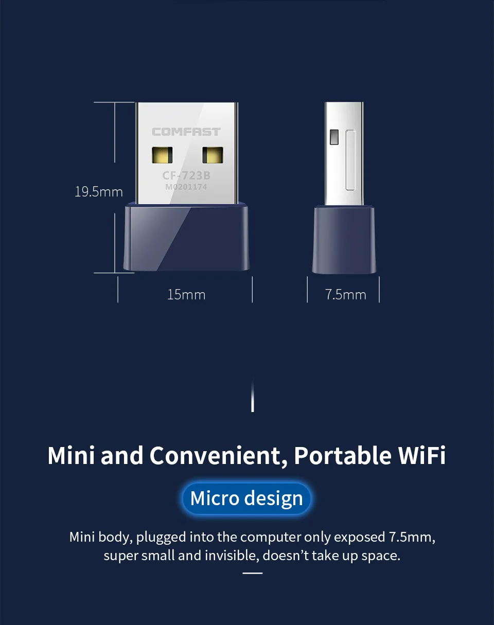 802.11b/g/n USB WiFi адаптер 150 м Мини Wi-Fi адаптер ПК сетевая карта Wi-Fi антенна bluetooth 4,0 2,4G USB Ethernet WiFi приемник