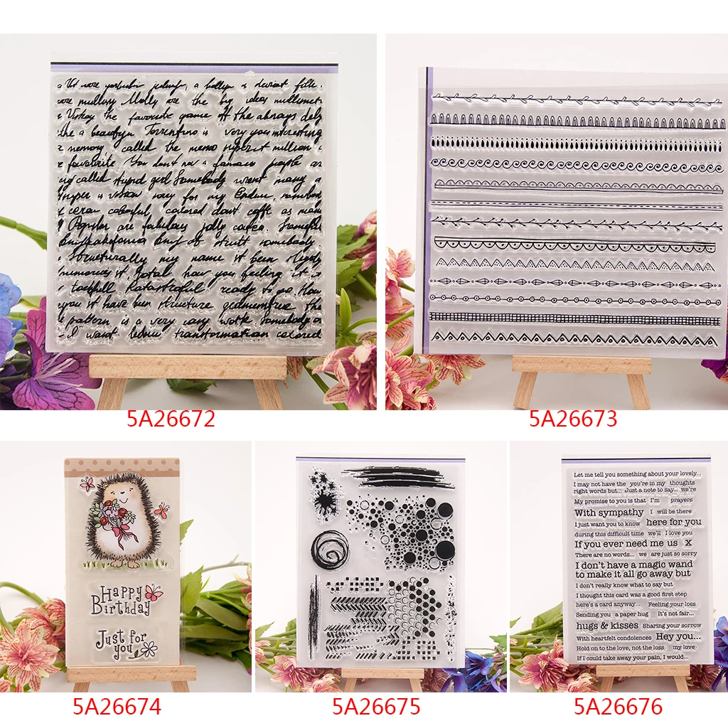 

Clear Stamp for Scrapbooking Transparent Silicone Silicone DIY Photo Album Decor