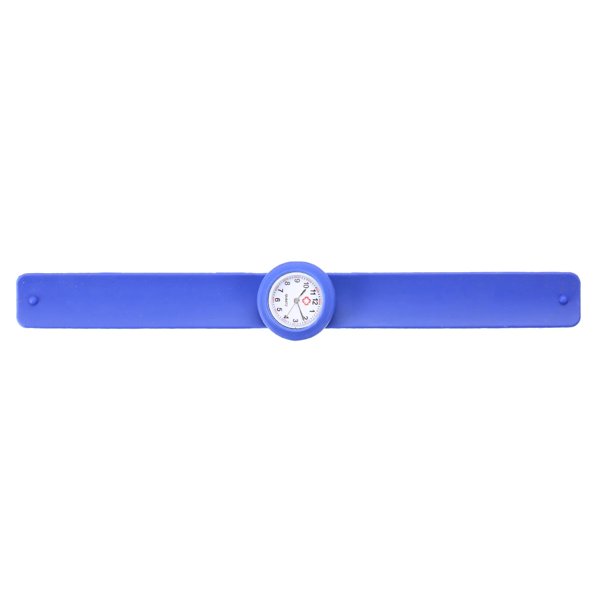 Shellhard 1pc Fashionable Hospital Nurse Slap Watch Silicone Band Quartz Girl Boy Kids Multi Color Snap On Wrist Watch Relogio
