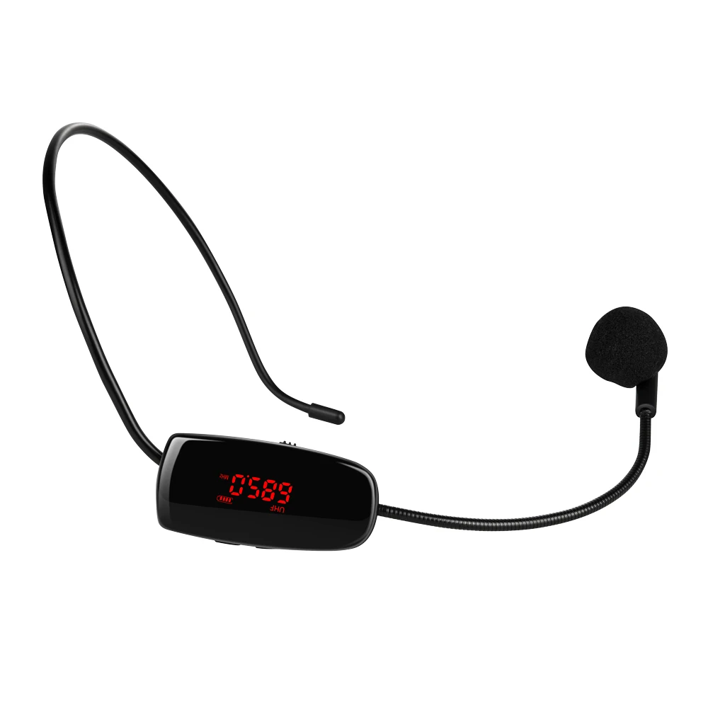 UHF ميكروفونات لاسلكية المرحلة اللاسلكية نظام ميكروفون سماعة الرأس Mic ل مكبر الصوت التدريس اجتماع مرشد سياحي خطاب