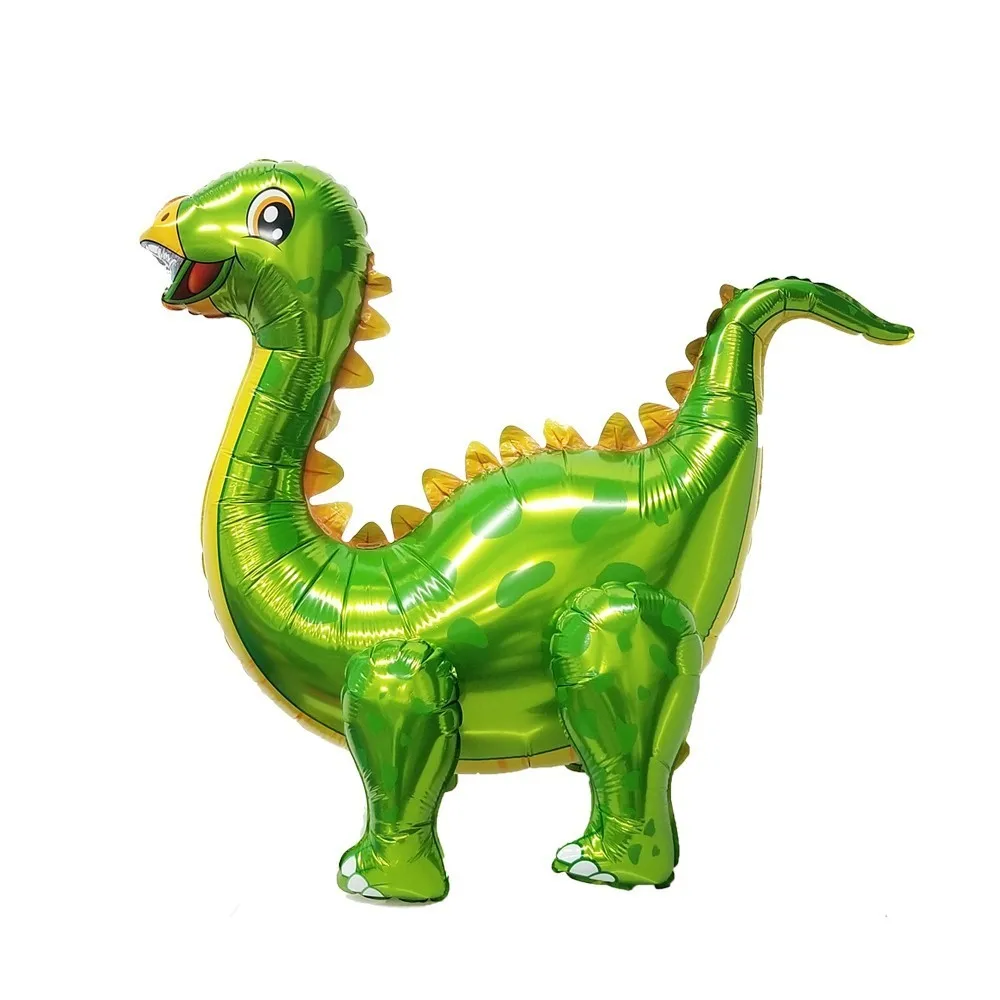 1 шт. большие 4D воздушные шары из фольги для прогулок в виде динозавра, украшения для вечеринки на день рождения, Детские вечерние шары в виде динозавра - Цвет: green dinosaur 2