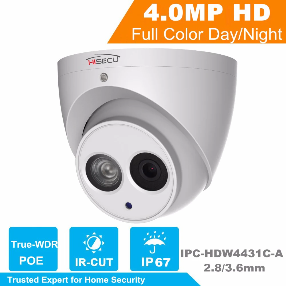 bilder für HiSecu H.265 4MP Ip-kamera IPC-HDW4431C-A POE Netzwerk IR Mini Dome Ip-kamera Mit Eingebautem Mikro Full HD 1080 P 4MP Cctv-kamera bilder für HiSecu H.265 4MP Ip-kamera IPC-HDW4431C-A POE Netzwerk IR Mini Dome Ip-kamera Mit Eingebautem Mikro Full HD 1080 P 4MP Cctv-kamera