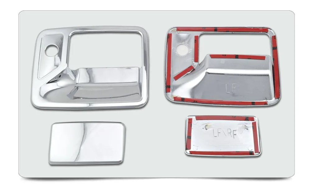 1997-2006 F250 Chrome Door Handle Cover Super Duty 2D W PSKH ABS Chromium Styling For Ford E