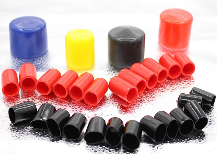 345678910 Pvc Rubber Cap Cylinder Plug Thread Protection Sleeve Of