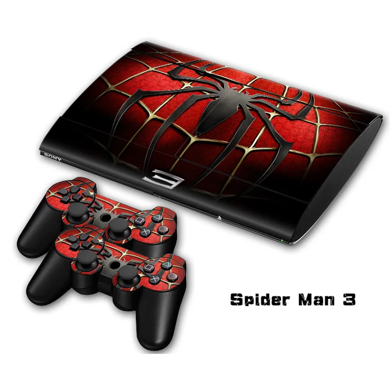

Protector for PS3 Super Slim 4000 and 2 controller skins Stickers