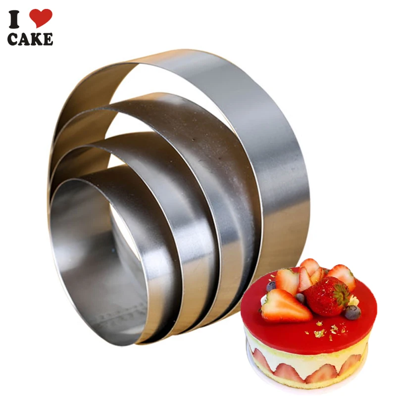 Round mousse cake ring Stainless Steel Round Circle Cookie Mousse Cake
