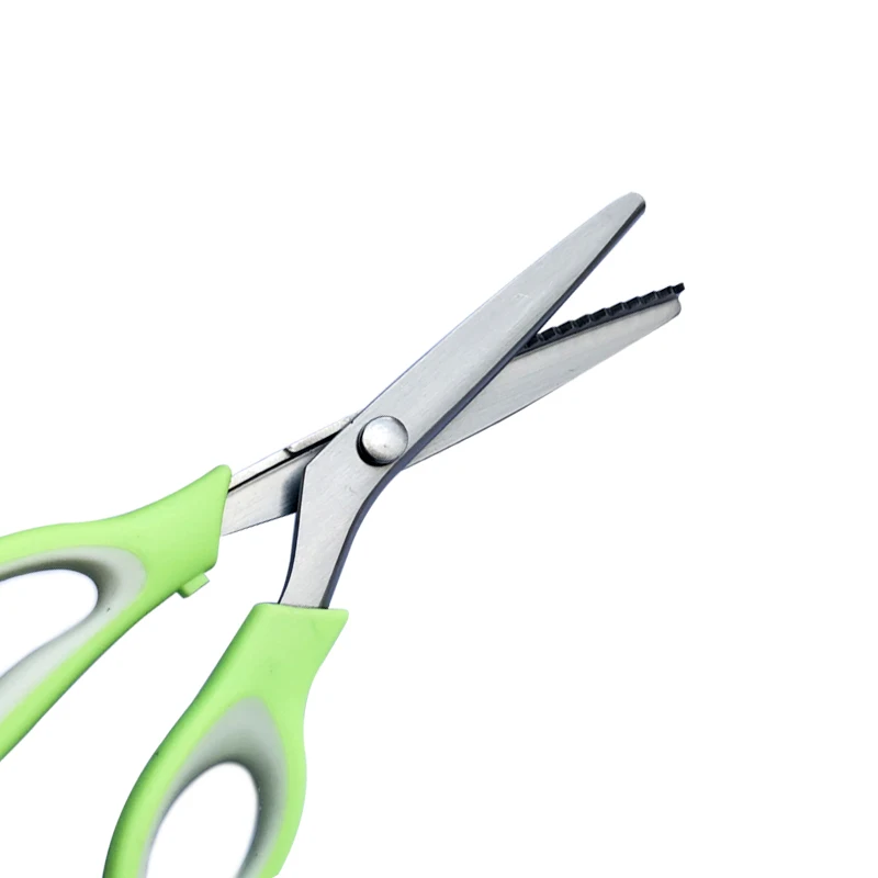 

DIY Dressmaking Pinking Shears Fabric Cloth Crafts Zigzag Cutting Tool Manual Tooth Scissors Triangle Lace Tailor Scissors