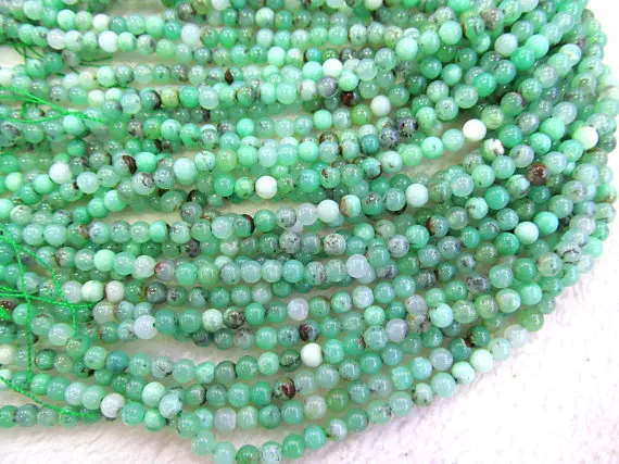 

Sale 2Strands 4-8mm Chrysoprase Round Balls Beads- Chrysoprase Beads Chrysoprase gemstone